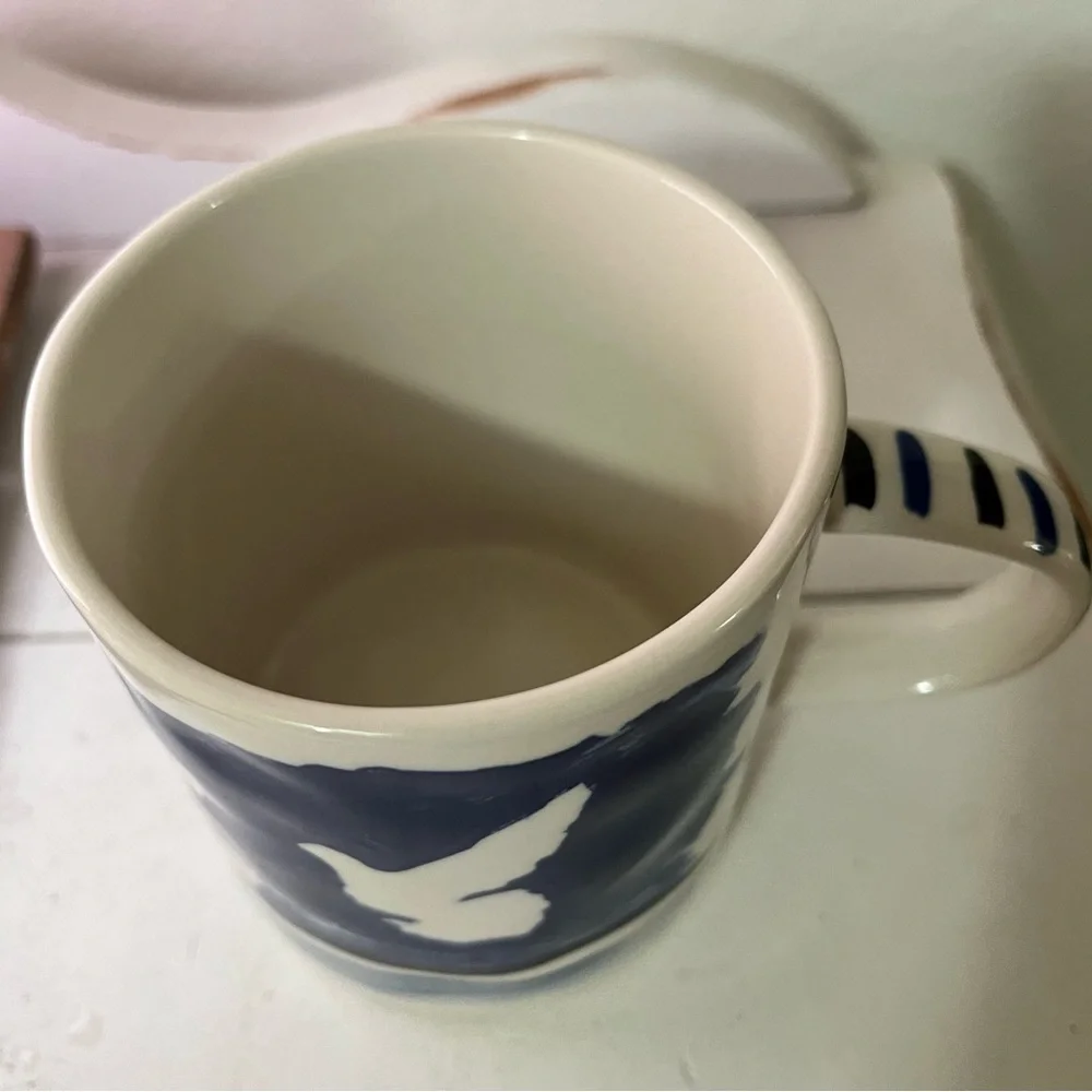 Anthropologie Hotel Magique Cobalt Blue Dove Mug - Picture 5 of 6